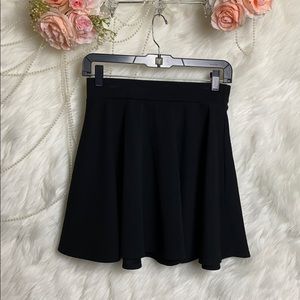 Agaci Black Ultrasuede Skirt Flowy